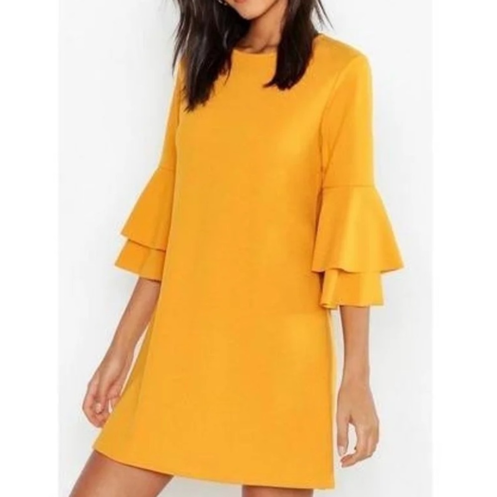 Boohoo Yellow Dress